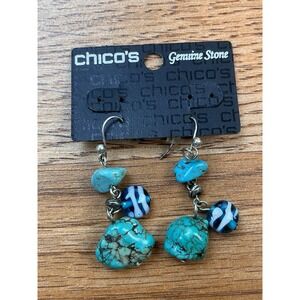 Chico's Turquoise‎ Drop Earrings NEW